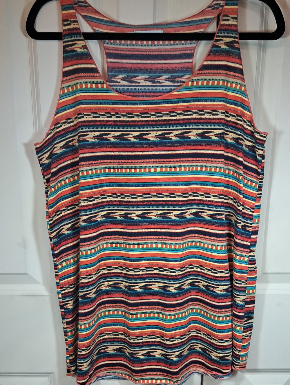 Maurices Striped Multicolor Racerback Tank Top - Women's